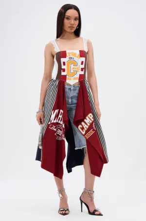 LIGHTS OUT PATCHED UP JERSEY CORSET Travel Ready rear line