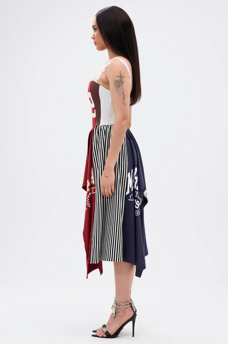 Lightweight Comfort LIGHTS OUT PATCHED UP JERSEY CORSET