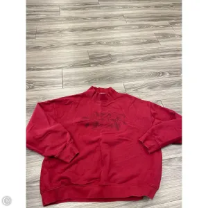 Active Apparel Sporty Jacket Sweatshirt Crewneck By American Eagle In Red, Size: M