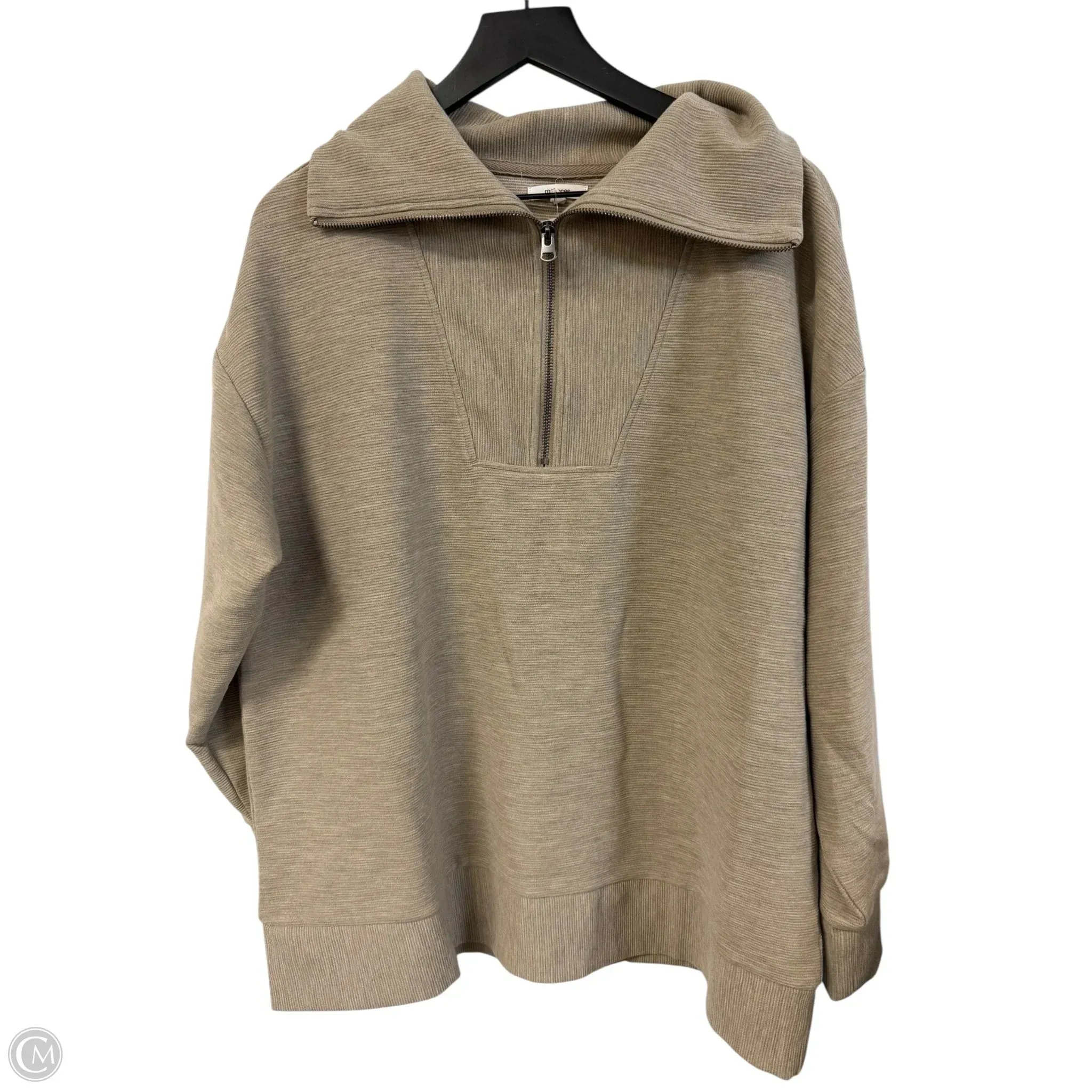 FourWayStretchClothing Sweatshirt Collar By Maurices In Beige, Size: Xl