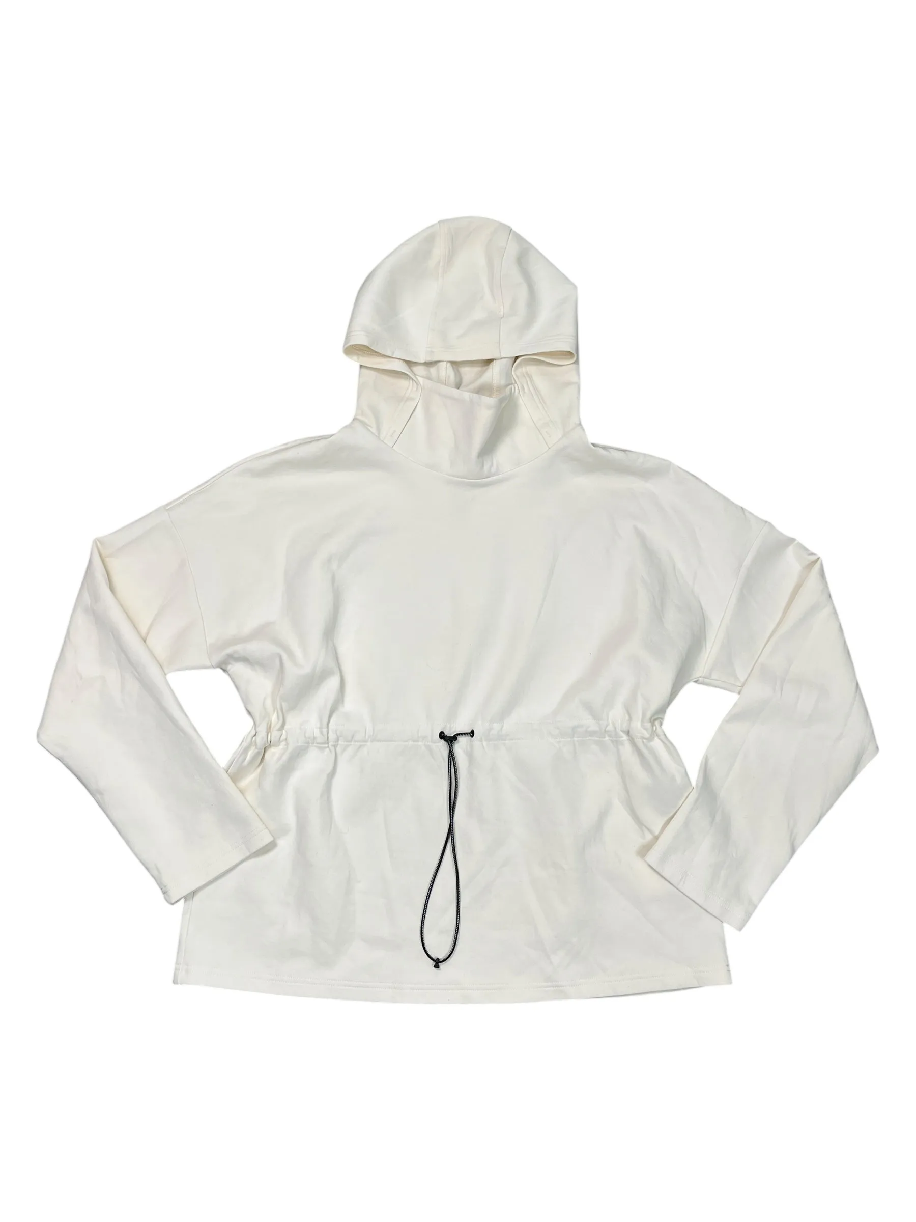 Sweatshirt Hoodie By Varley In Cream, Size:L Active Wear Eco Core