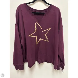 Sweatshirt Crewneck By Torrid In Purple, Size: 3x Timeless Wear Fashion Accessory