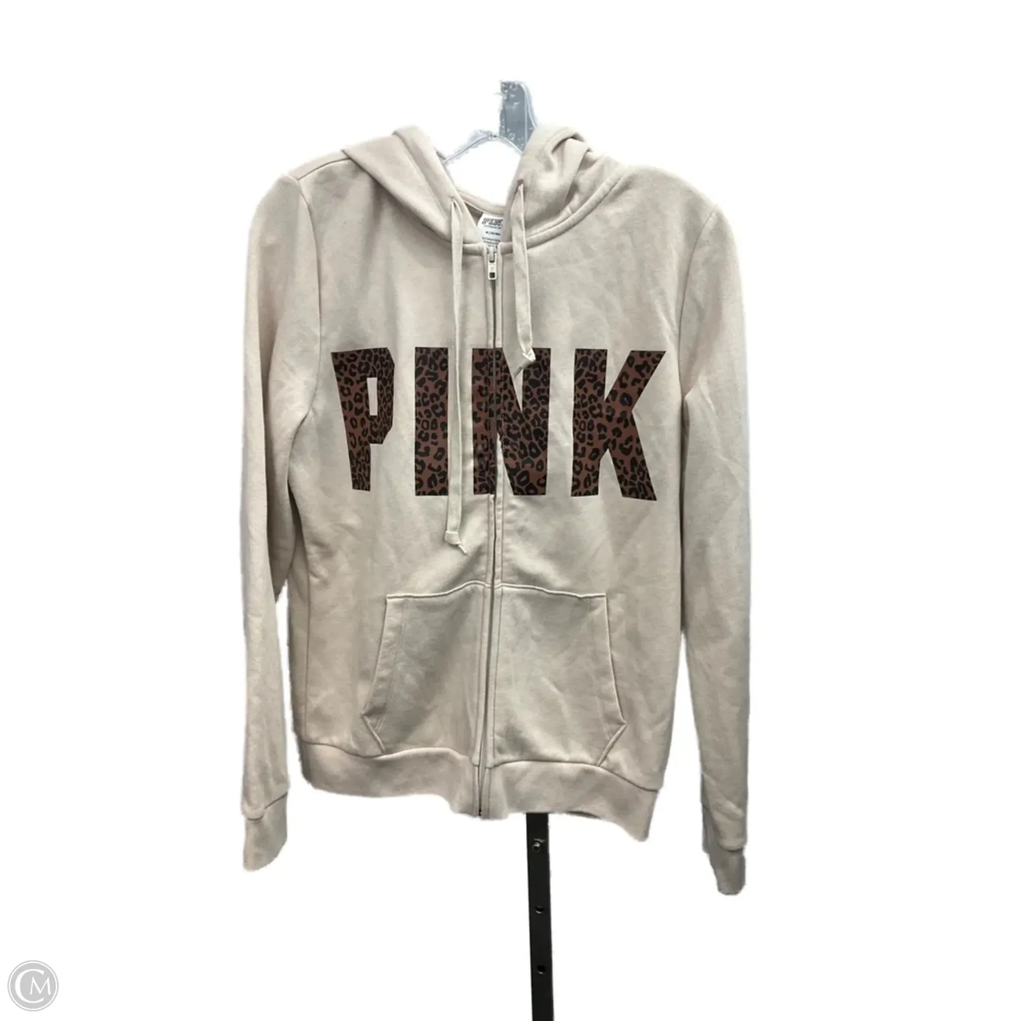 Sweatshirt Hoodie By Pink In Tan, Size: M Late Breeze