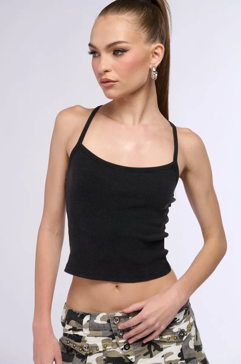 LETS GET TO WORK MINERAL WASH TANK High Collar Design