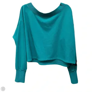 Sweatshirt Crewneck By Daily Practice By Anthropologie In Teal, Size: L Gentle Glow AntiFadeTechnology
