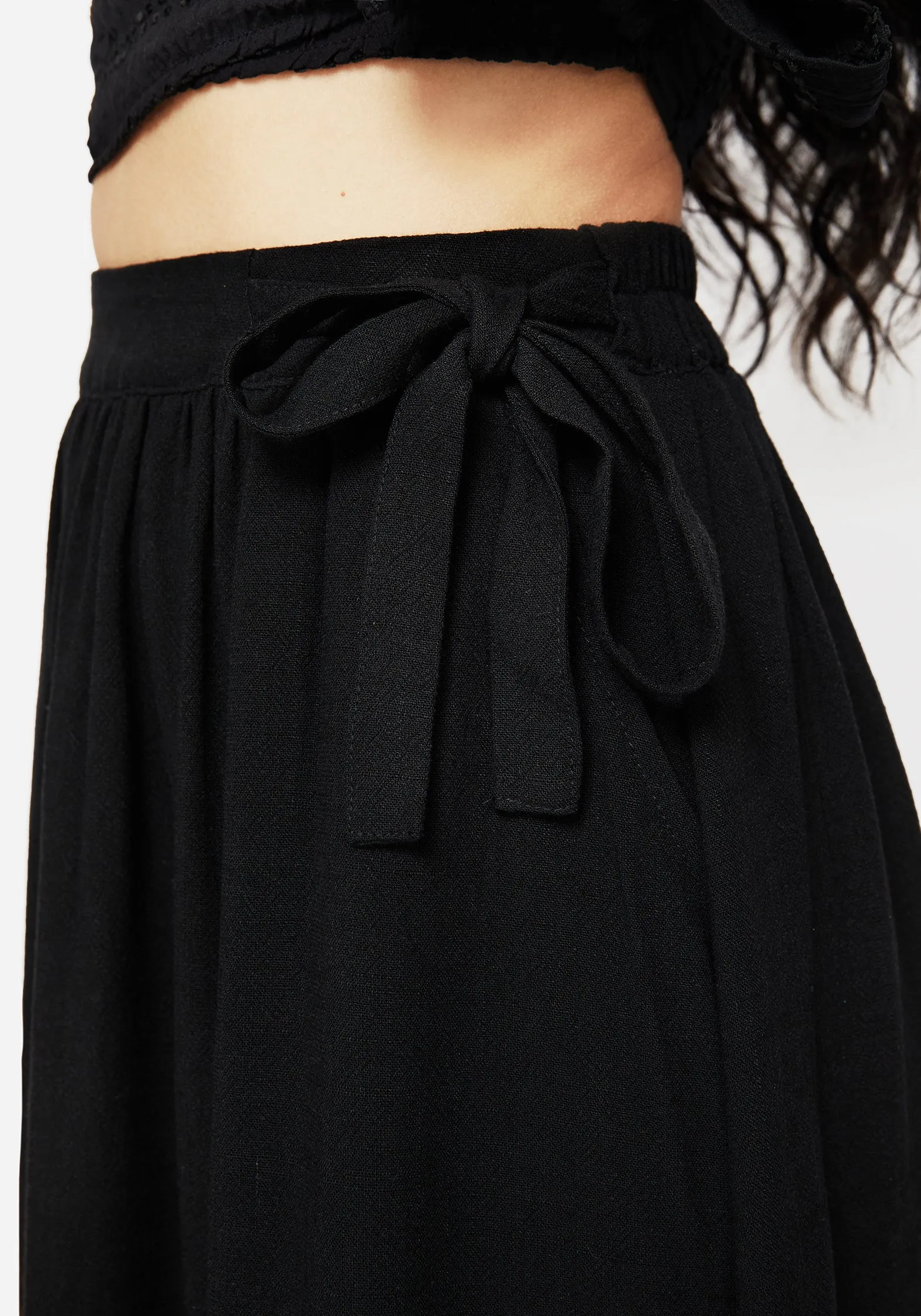 Natural Look Cressida Moth Embroidered Midi Skirt