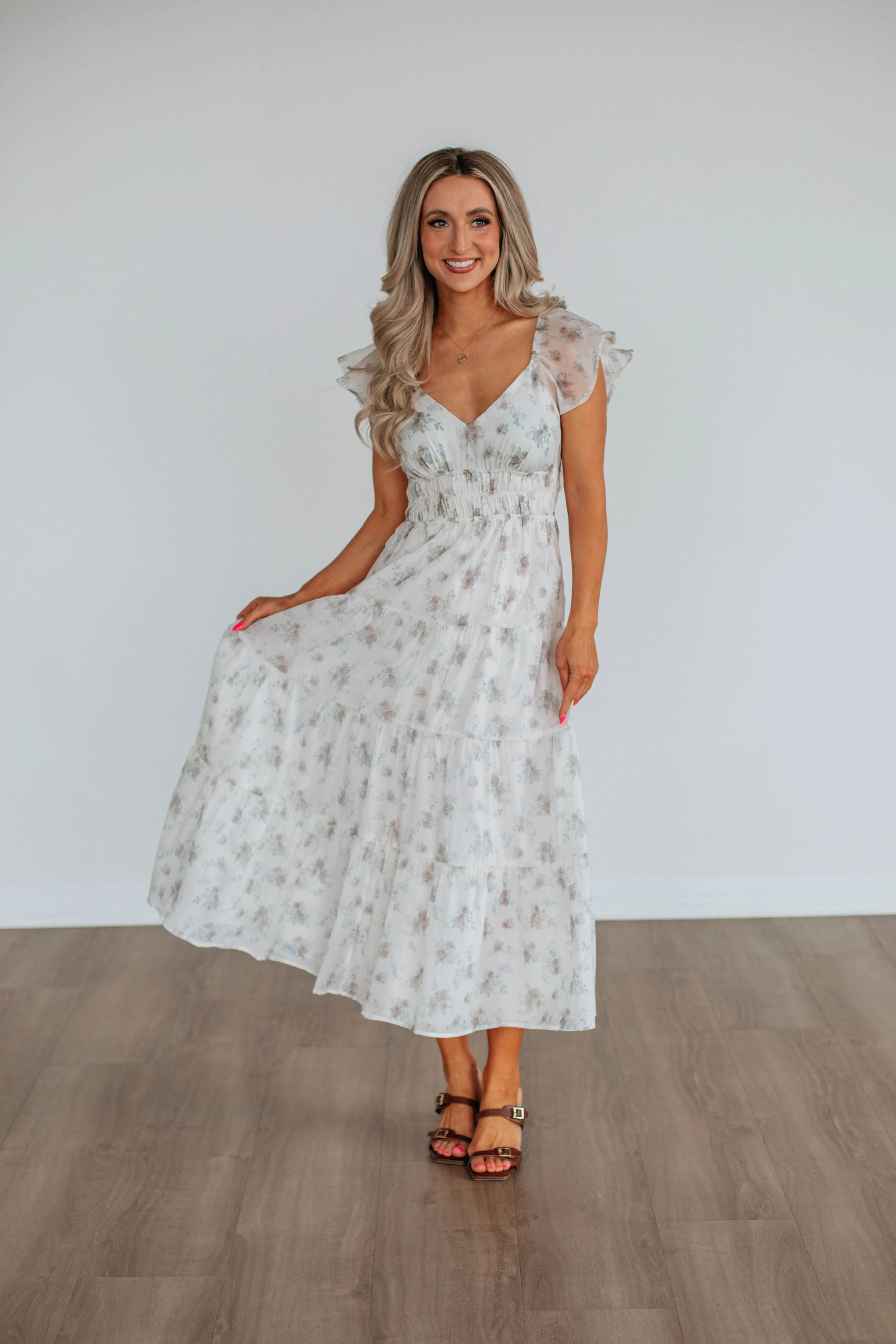 All Day Elegance Smart and Stylish Kindra Floral Dress