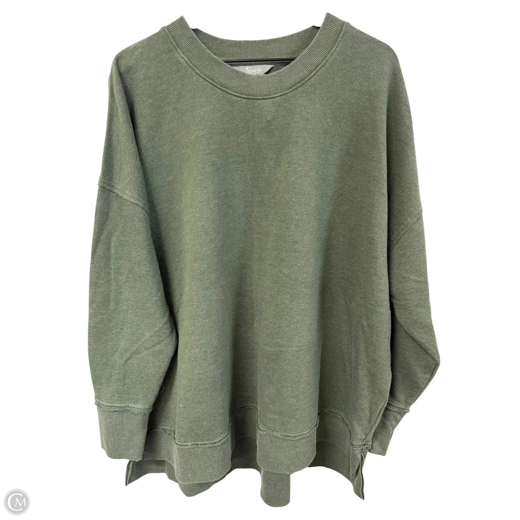 Sweatshirt Crewneck By Natural Reflections In Green, Size: Xl OdorControl Treatment
