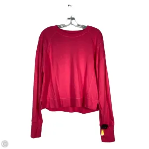 Model Edge WrinkleResistantClothing Sweatshirt Crewneck By Sweaty Betty In Pink, Size: M