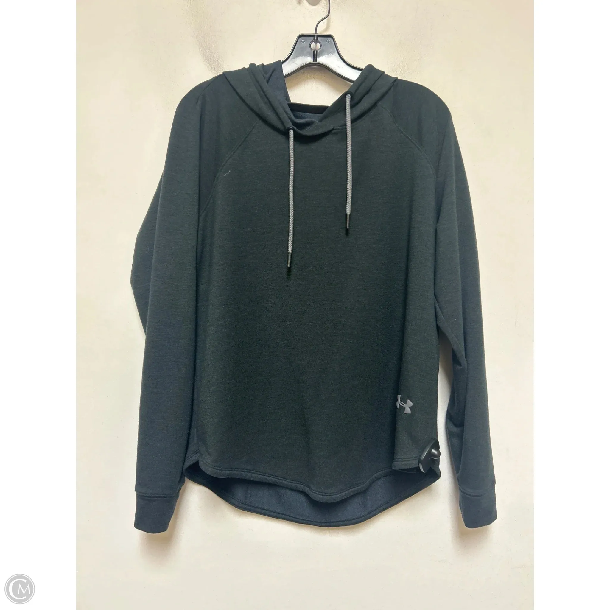 Sweatshirt Hoodie By Under Armour In Grey, Size: L Thermal Insulation