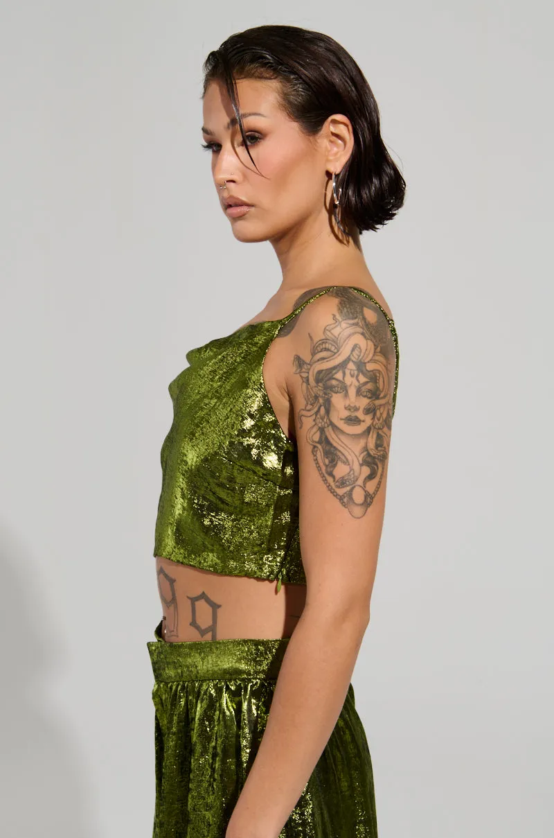 mass production METALLIC DREAM BLOUSE