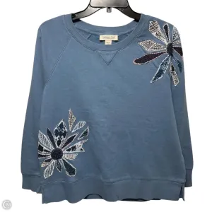 Sweatshirt Crewneck By Coldwater Creek In Blue, Size: Sp Brave Fit