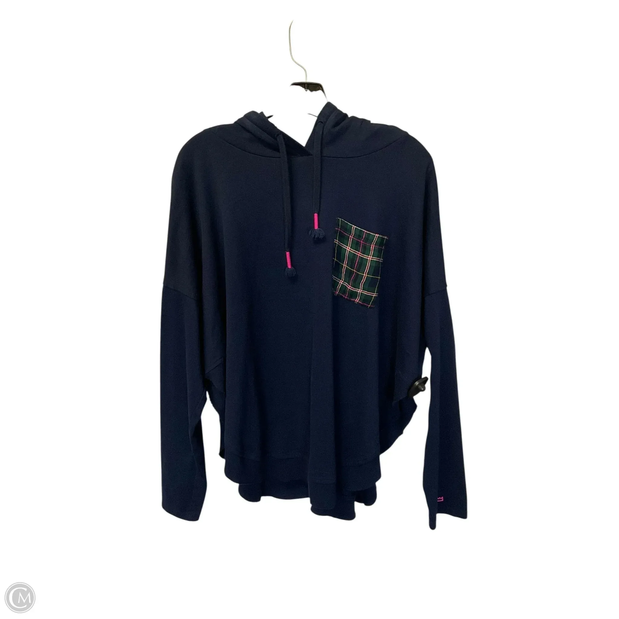 Sweatshirt Hoodie By Crown And Ivy In Navy, Size: Xl Casual Shirt Strong Glow