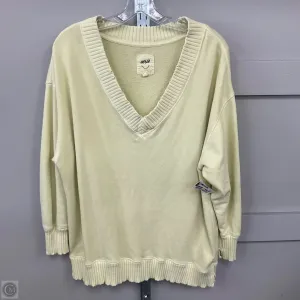 HighVisibility Trim Sweatshirt Crewneck By Aerie In Yellow Size: Xs