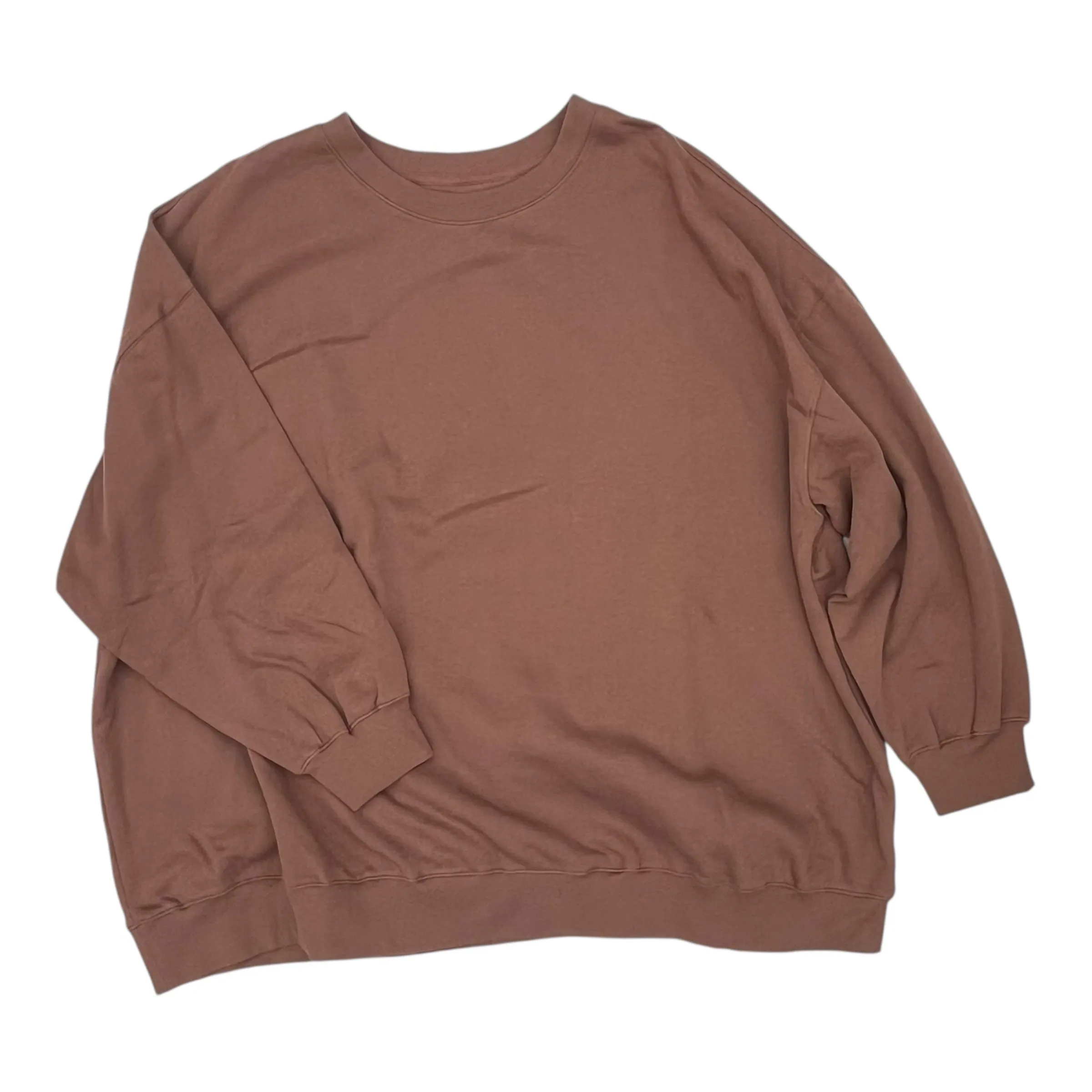 Sweatshirt Crewneck By Old Navy In Brown, Size:3X Classic Shirt Cool Glow