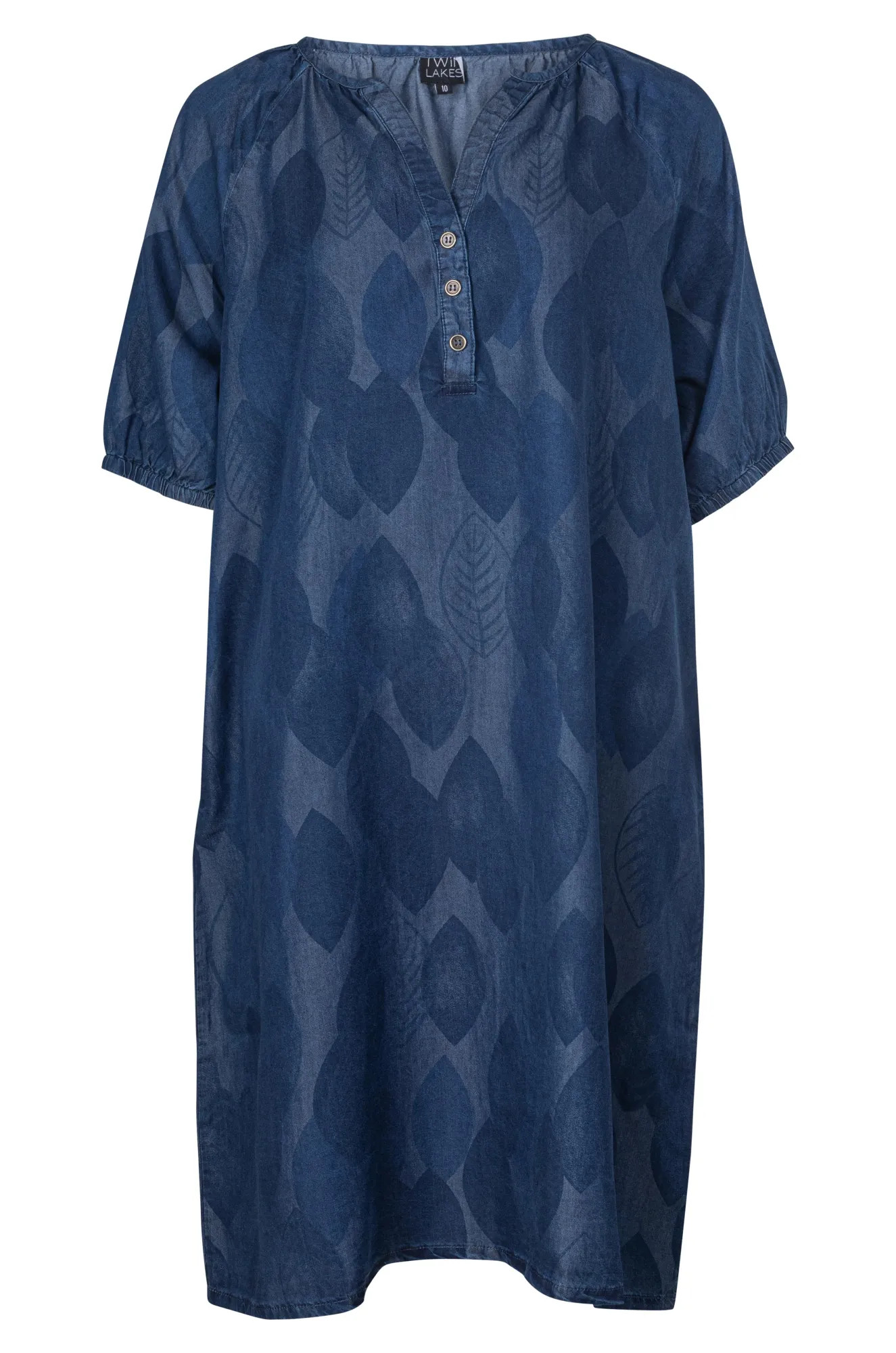 Printed Tencel Dress | LEAF | 6642A1 Slim Fit Jeans