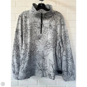 Sweatshirt Collar By Talbots In Black & Grey, Size: L Polish Glow MoistureControl Lining