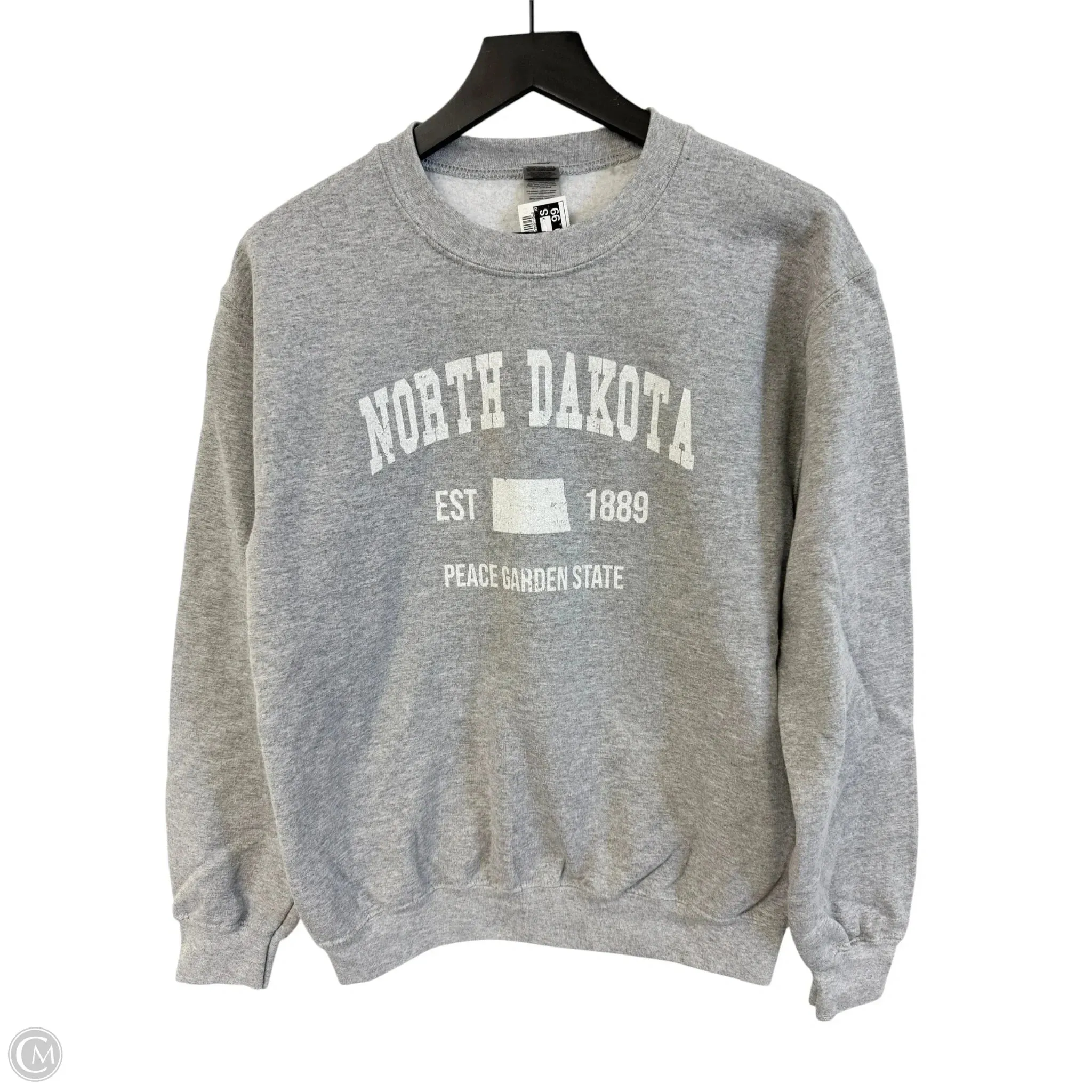 Soft Joggers Sweatshirt Crewneck By Gildan In Grey, Size: S