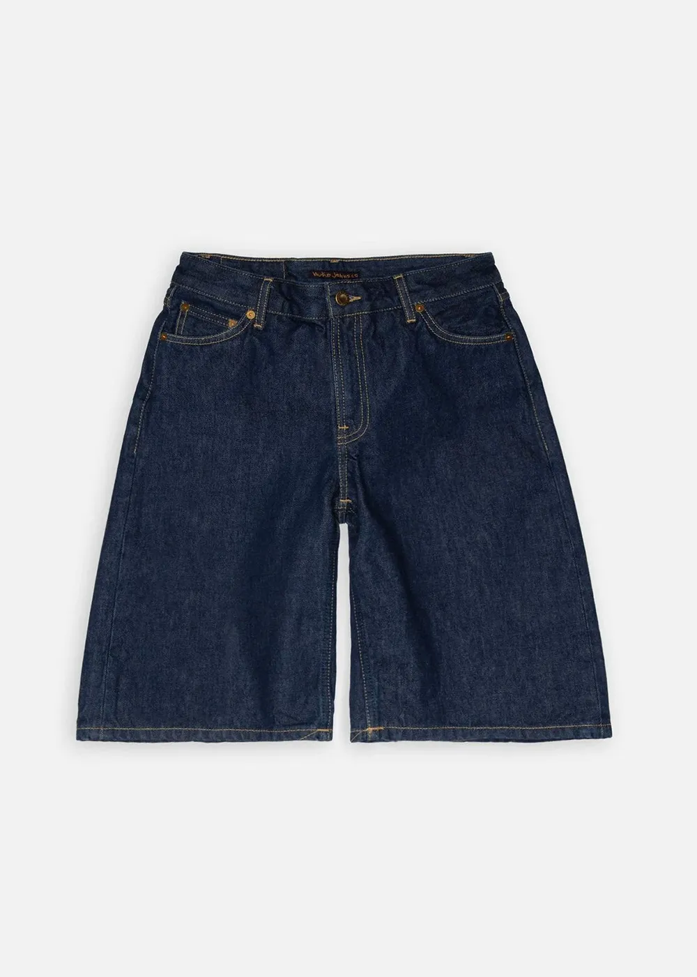 factory work Meja Rinse Denim Shorts