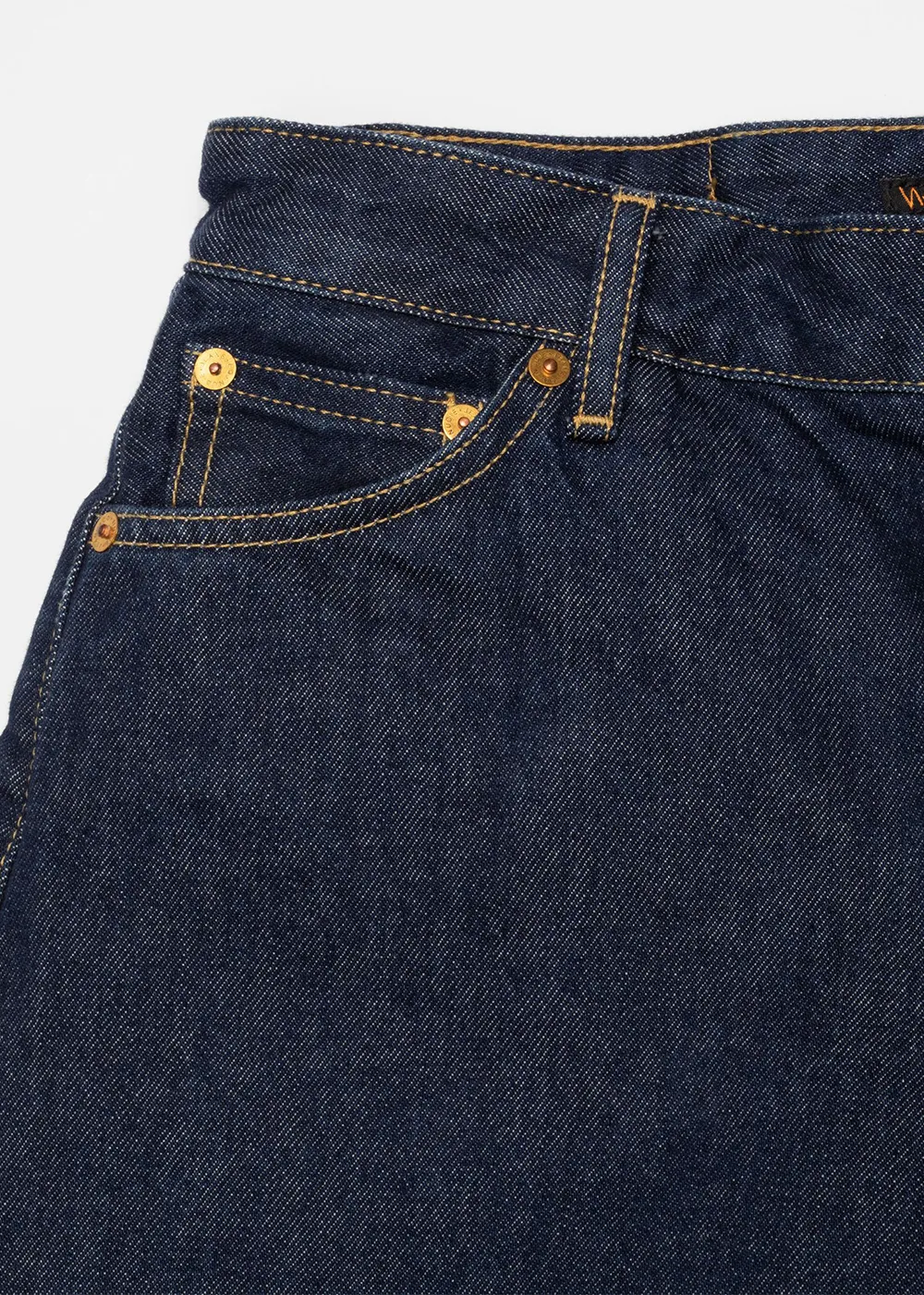 Chill Style Wrinkle Resistant Finish Meja Rinse Denim Shorts