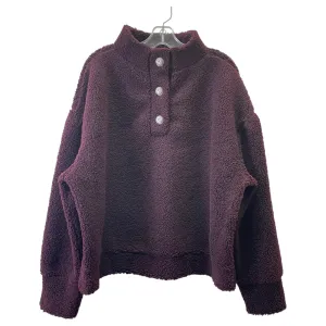 Energy Flow StretchPaneling Sweatshirt Collar By Express In Maroon, Size:Xl