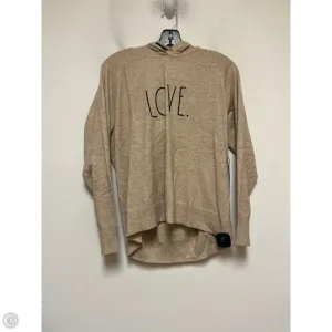 Noble Grace Soft Lining Sweatshirt Hoodie By Clothes Mentor In Tan, Size: L