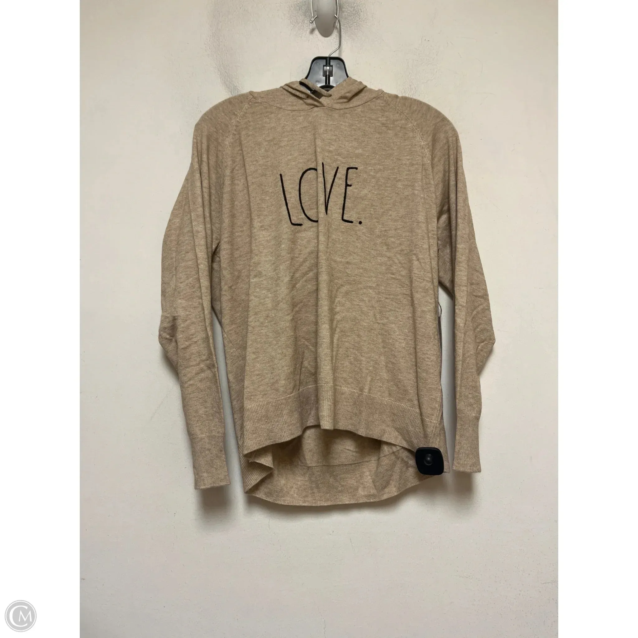 Noble Grace Soft Lining Sweatshirt Hoodie By Clothes Mentor In Tan, Size: L