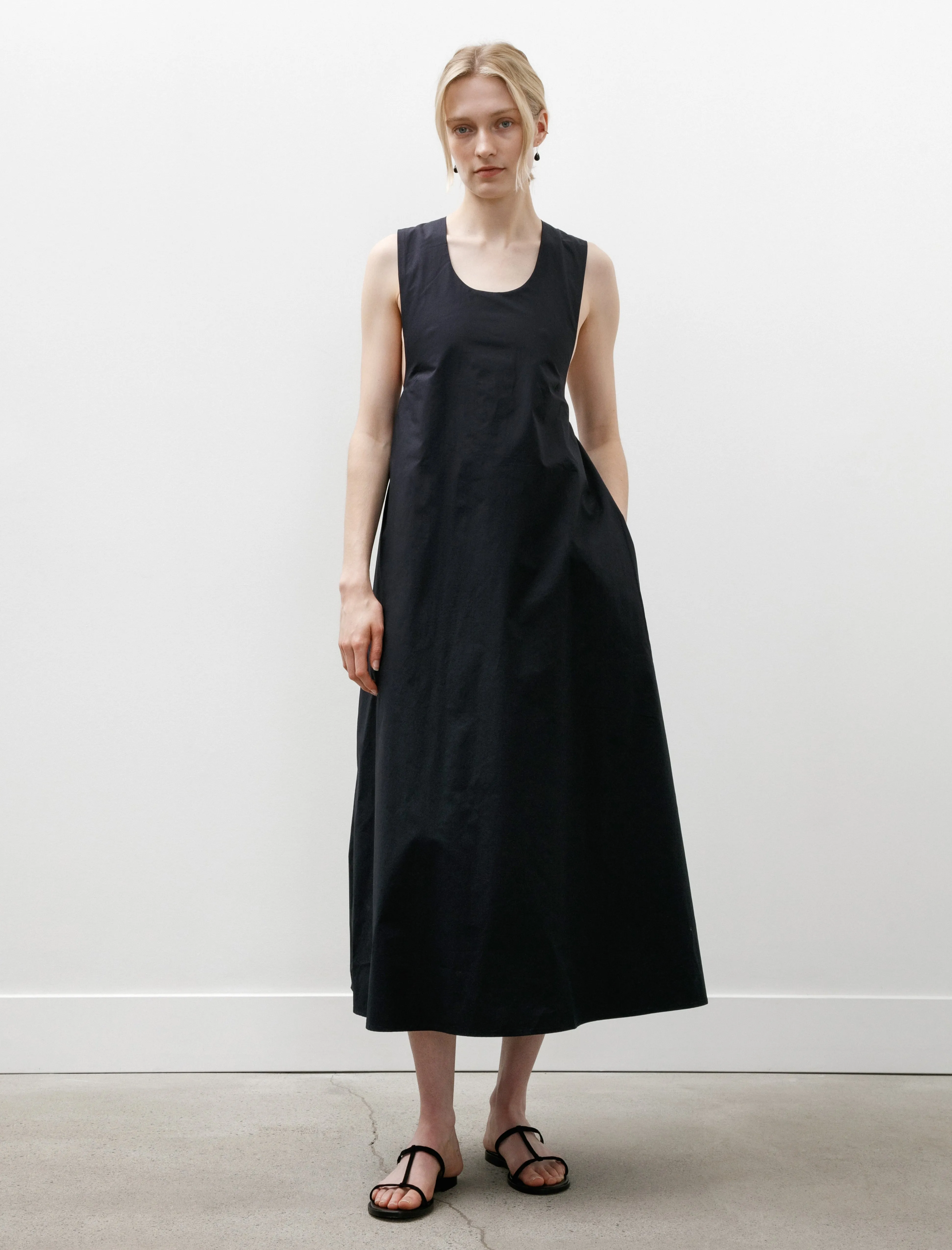 Holly Dress Navy Cotton AbrasiveReinforcedZones