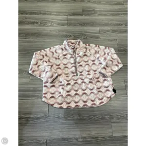 Utility Jacket Sweatshirt Collar By Maurices In Pink, Size: 3x