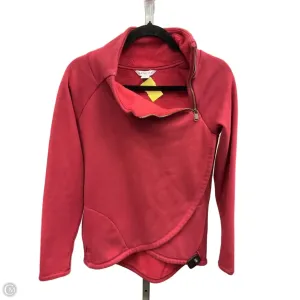 Pure Linen Blend Clean Cut Athletic Sweatshirt Collar By Athleta In Red, Size: S