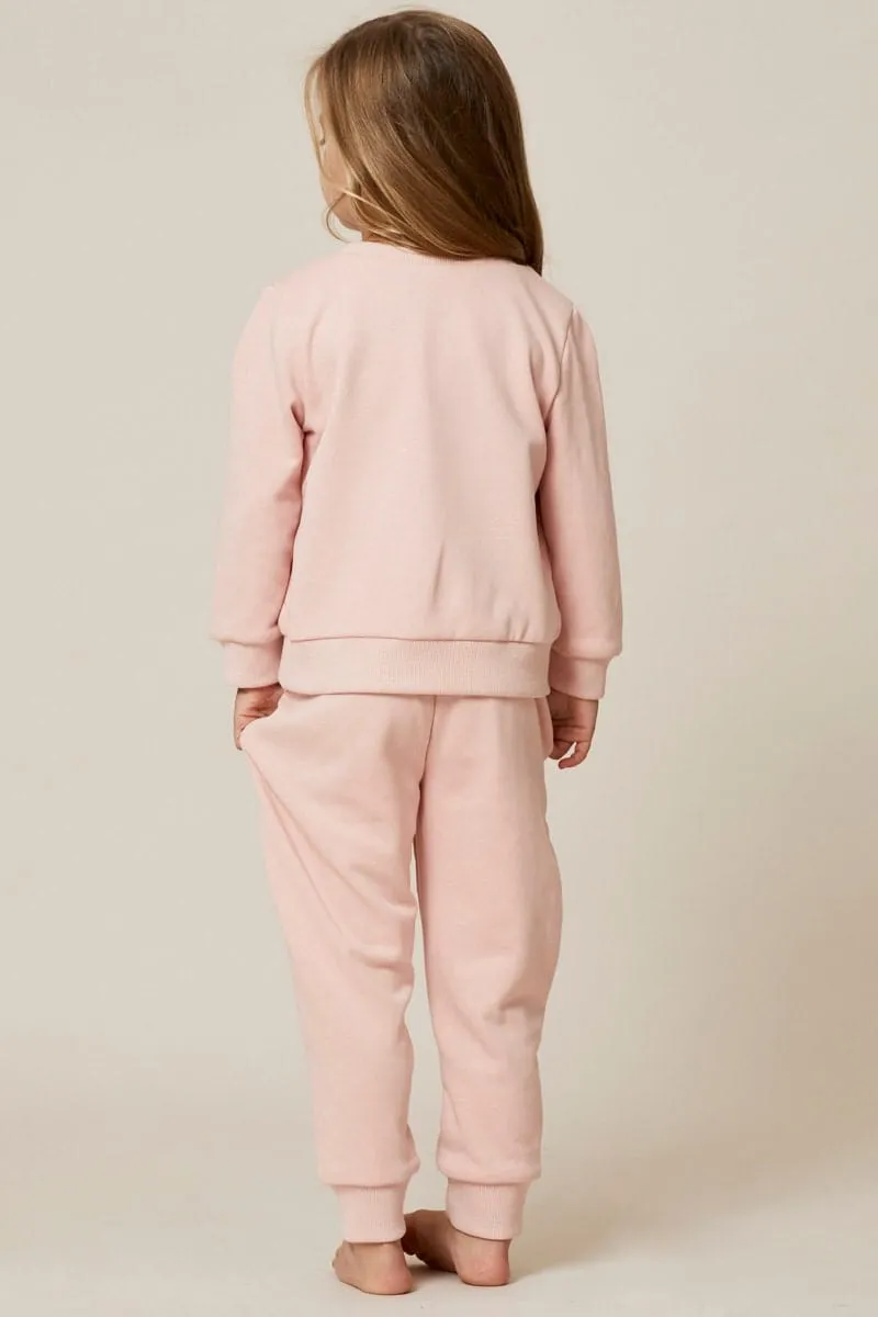 Pink Kids Track Pants Urban Flex