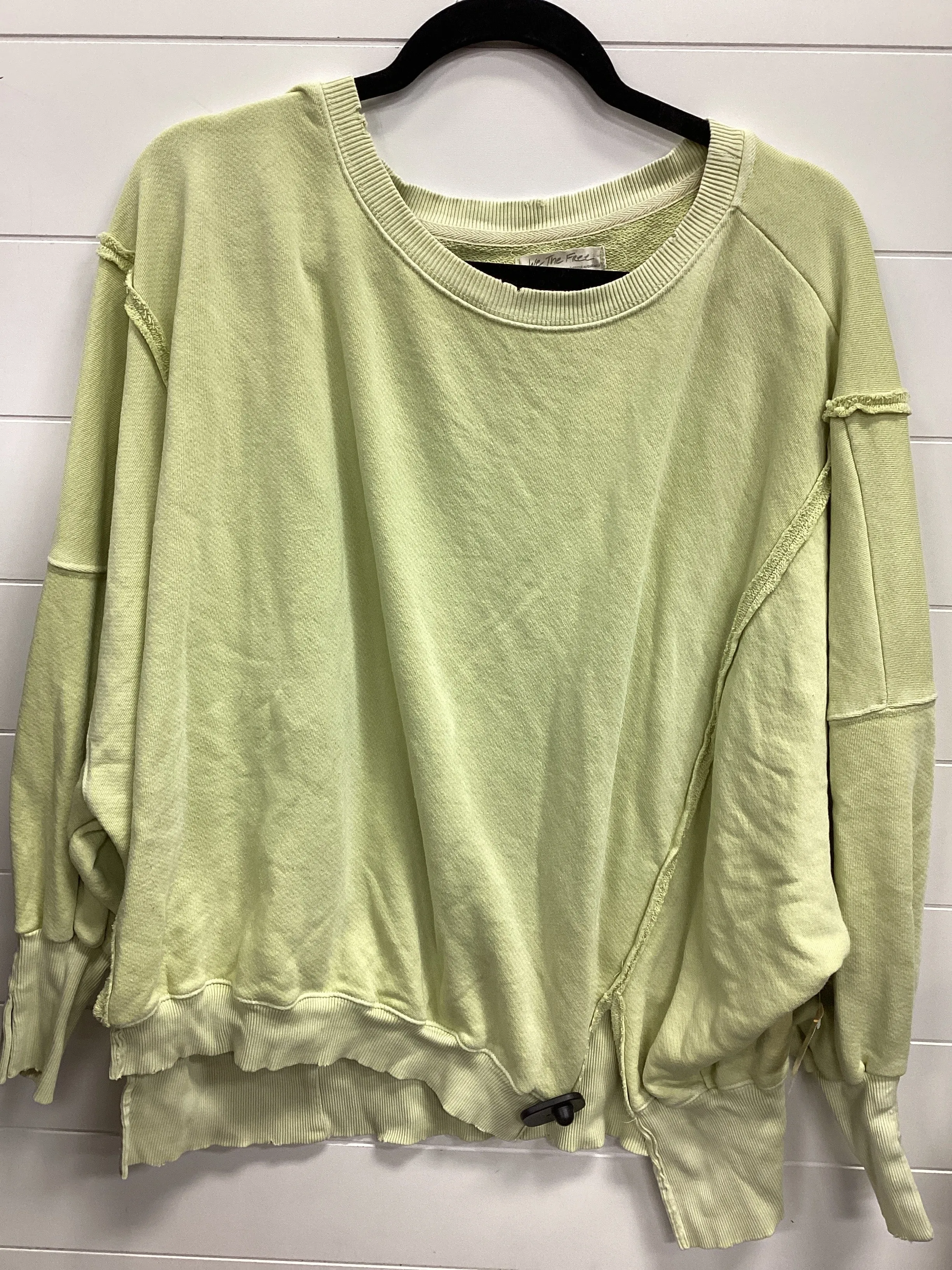 Rush Mode Sweatshirt Crewneck By We The Free In Yellow, Size:M