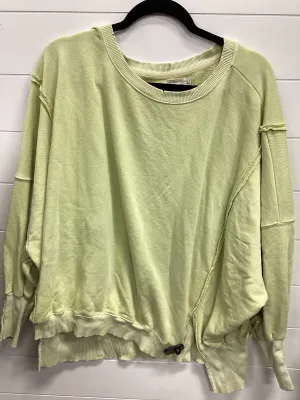 Rush Mode Sweatshirt Crewneck By We The Free In Yellow, Size:M