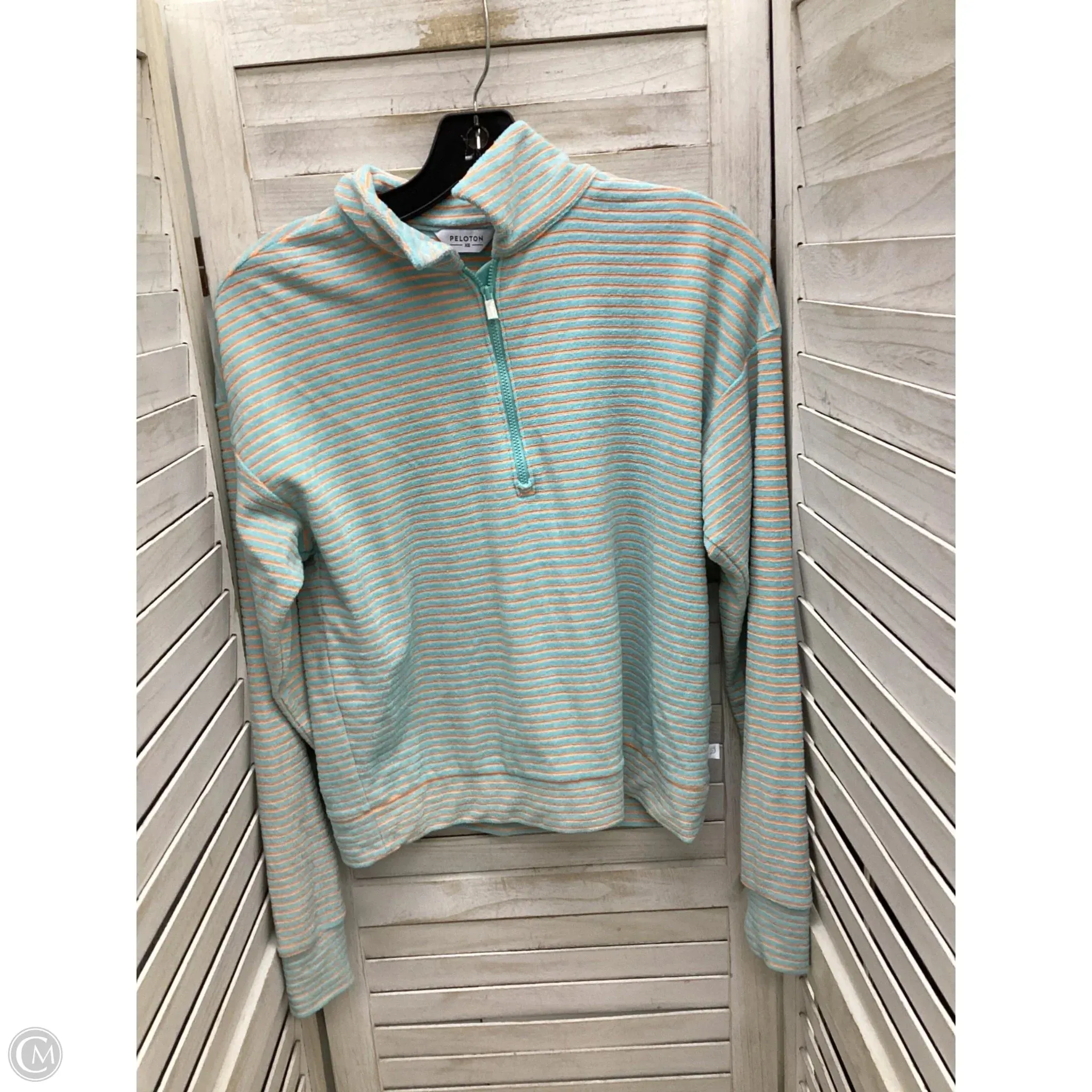 Sweatshirt Collar By Pendleton In Striped Pattern, Size: Xs Sea Fit