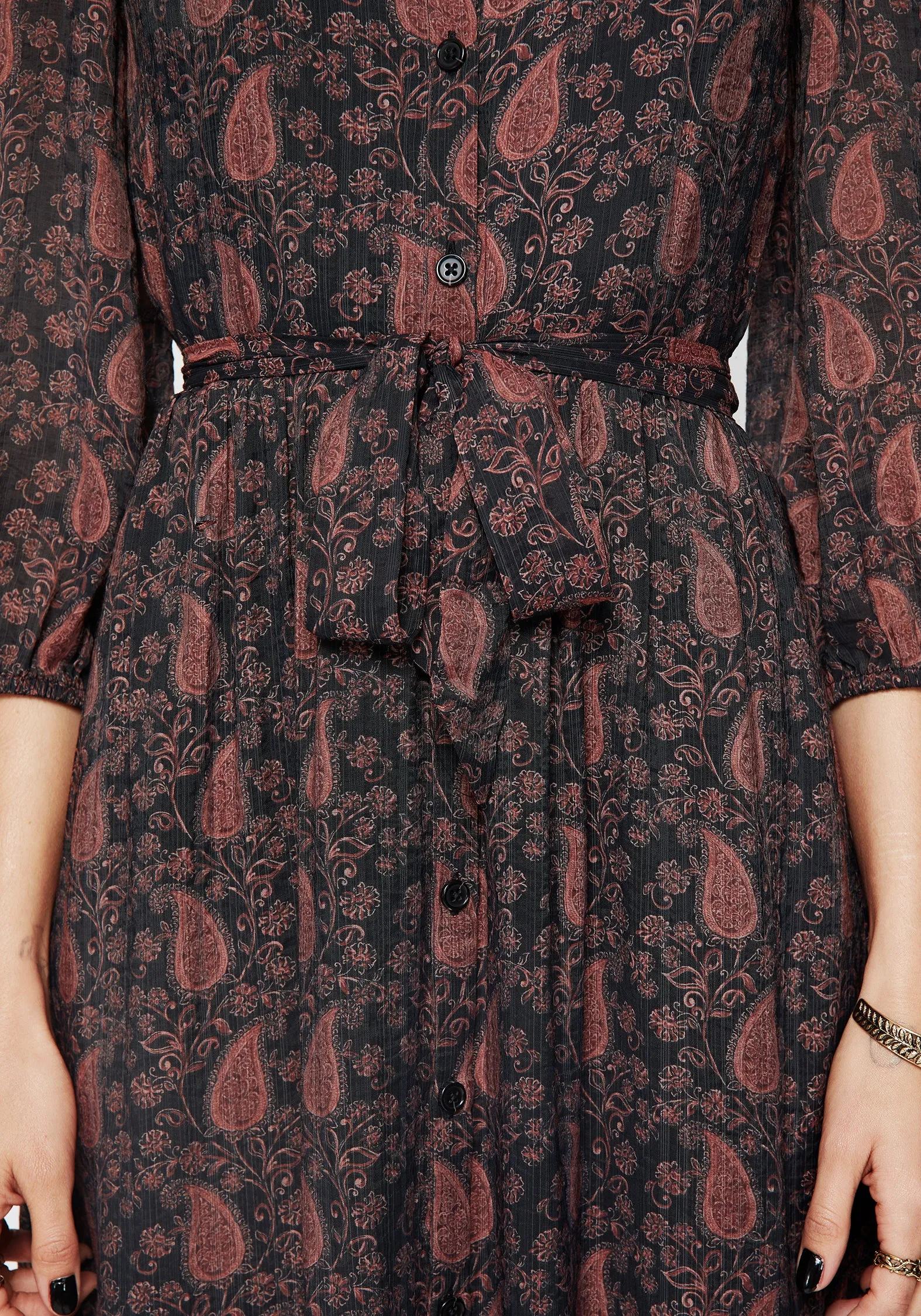 Isola Paisley Shift Midaxi Dress Marble Step Elegant dress for brunch