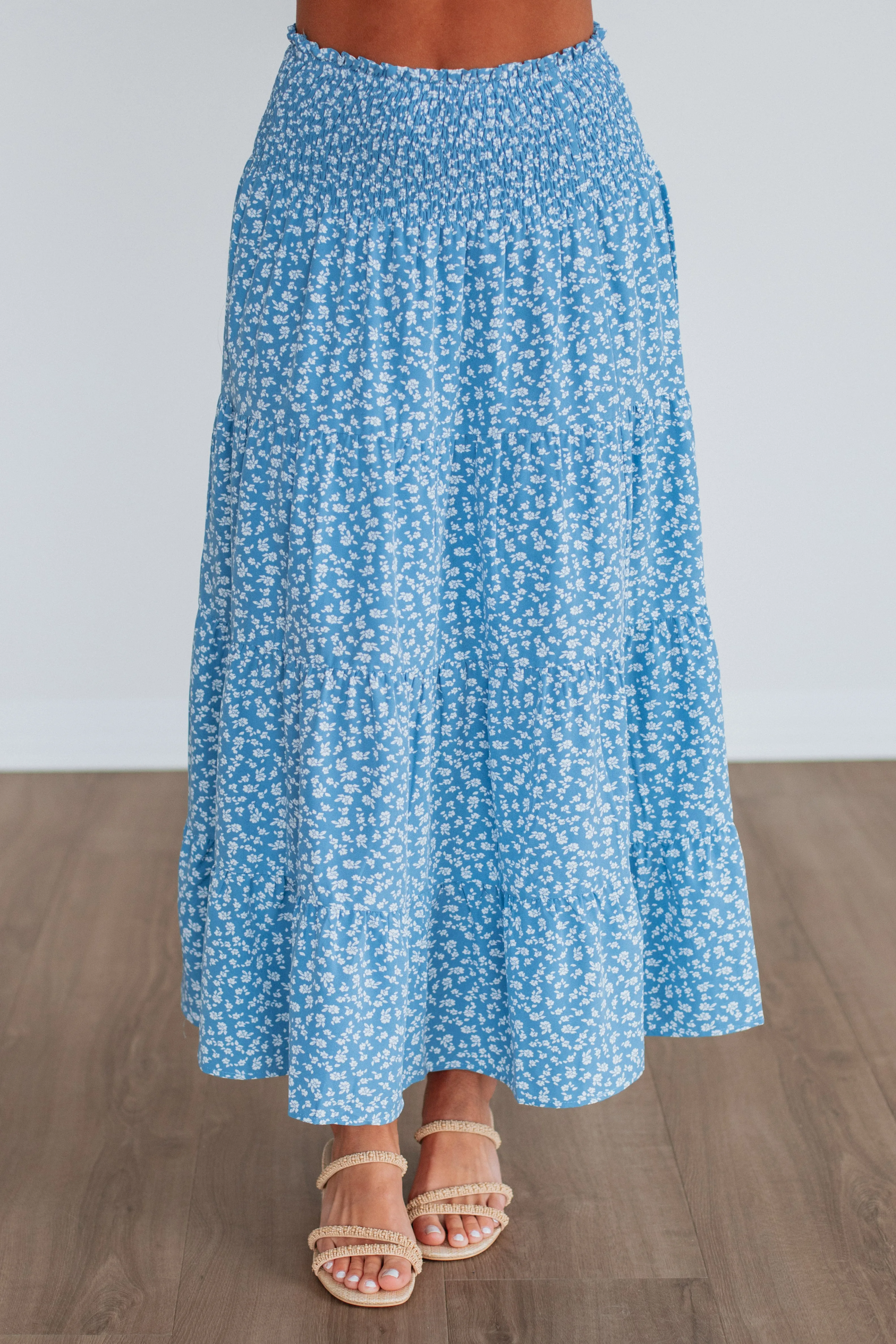 Elissa Floral Skirt Fold Over Design Smooth Motion