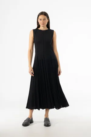 Black Fabric Combo Jumper VersatileStyle