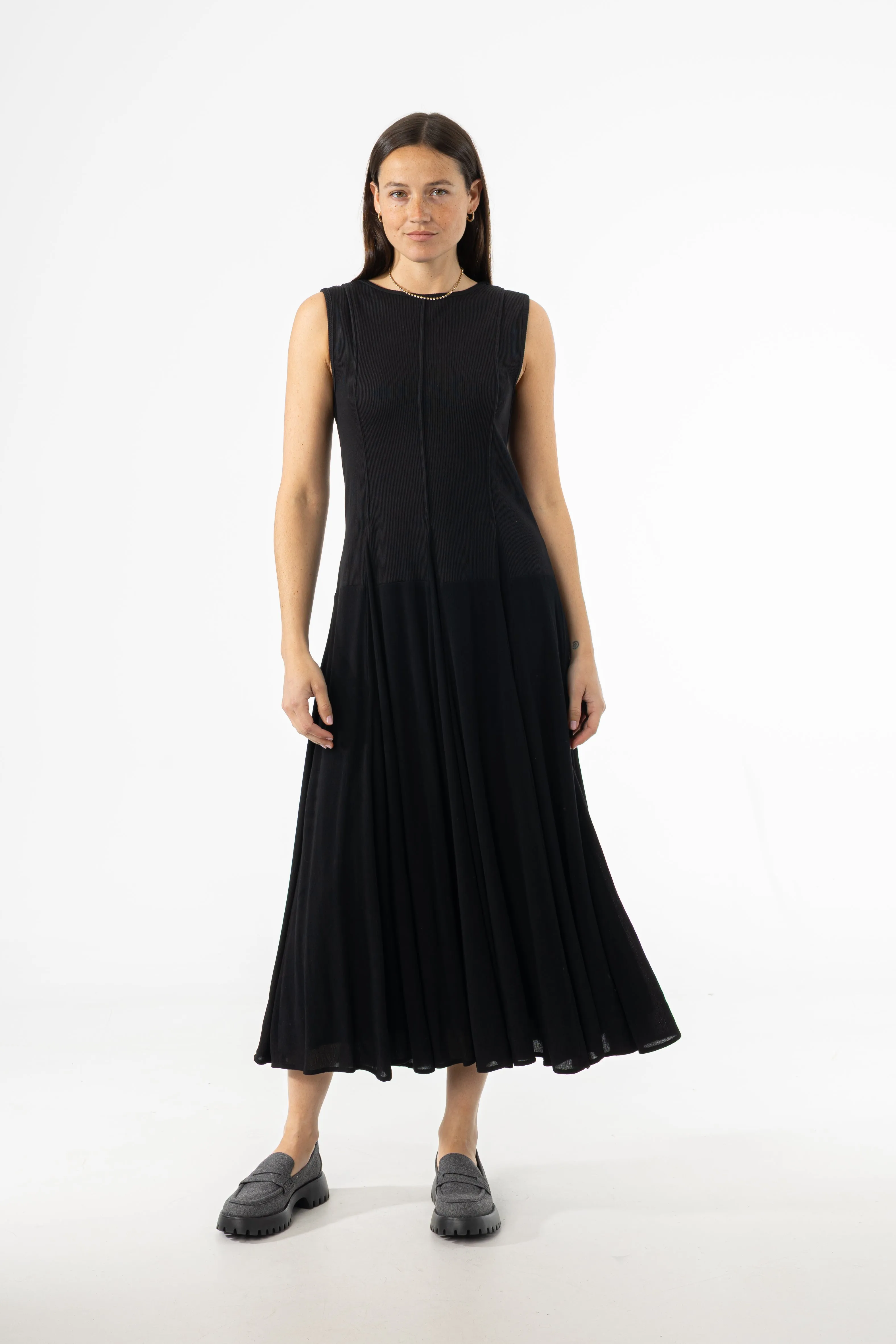 Black Fabric Combo Jumper VersatileStyle