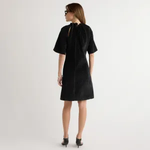 Aika Back-Tie Corduroy Mini Dress Stream Fit