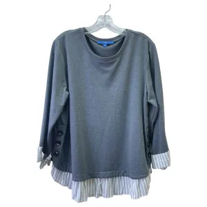 Simple Style Business Outfit Sweatshirt Crewneck By Apt 9 In Grey, Size:Xl