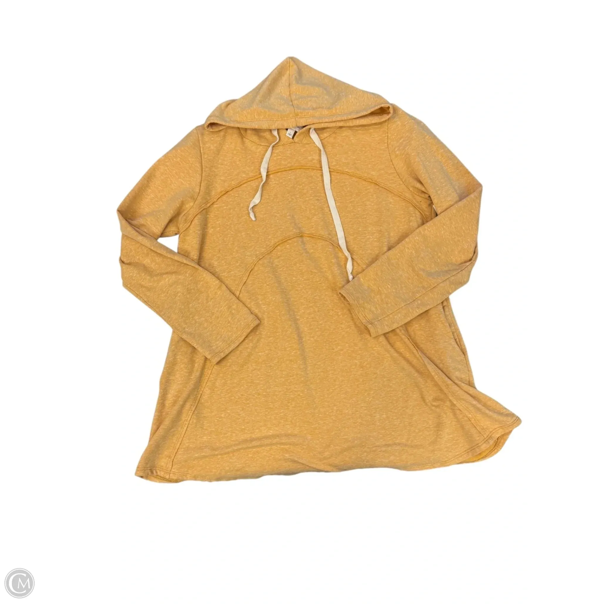 Sweatshirt Hoodie By Cmc In Yellow, Size: L StainRepellentSurface