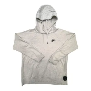 Sweatshirt Hoodie By Nike In Light Grey & White, Size:L FadeResistant Glam Night