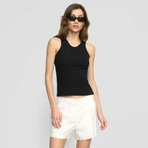 Prithi Scoop-Neck Tank DoubleLayeredCollar Running Gear