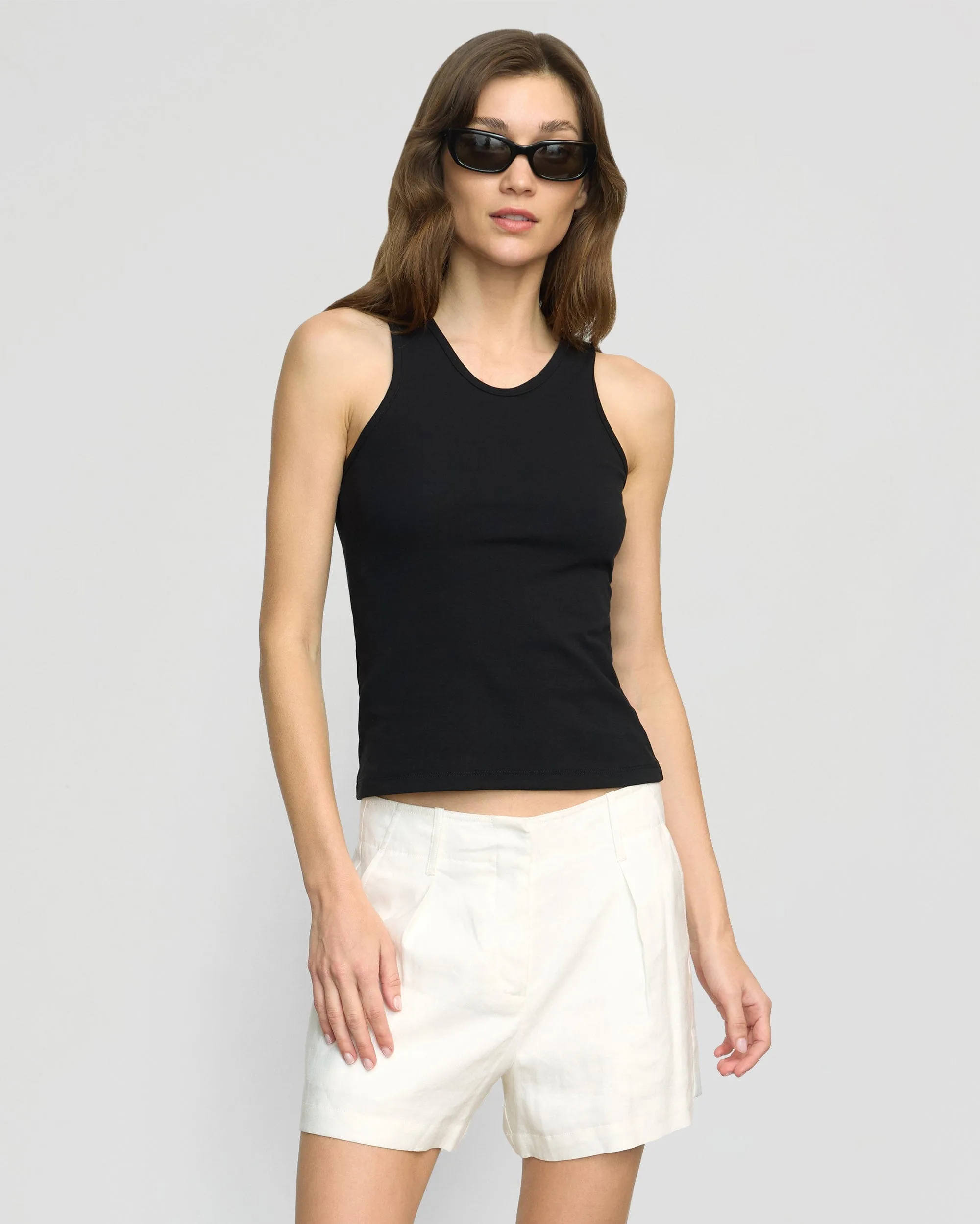 Prithi Scoop-Neck Tank Chic Casual Wear