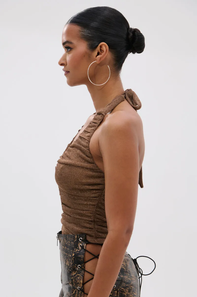 DEEP IN LOVE SLINKY HALTER NECK brand new