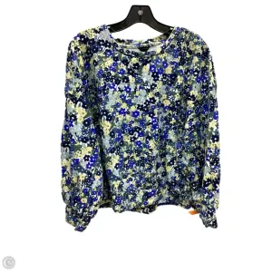 Sweatshirt Crewneck By Ann Taylor In Floral Print, Size: Xl Leader Fit Skin Hug
