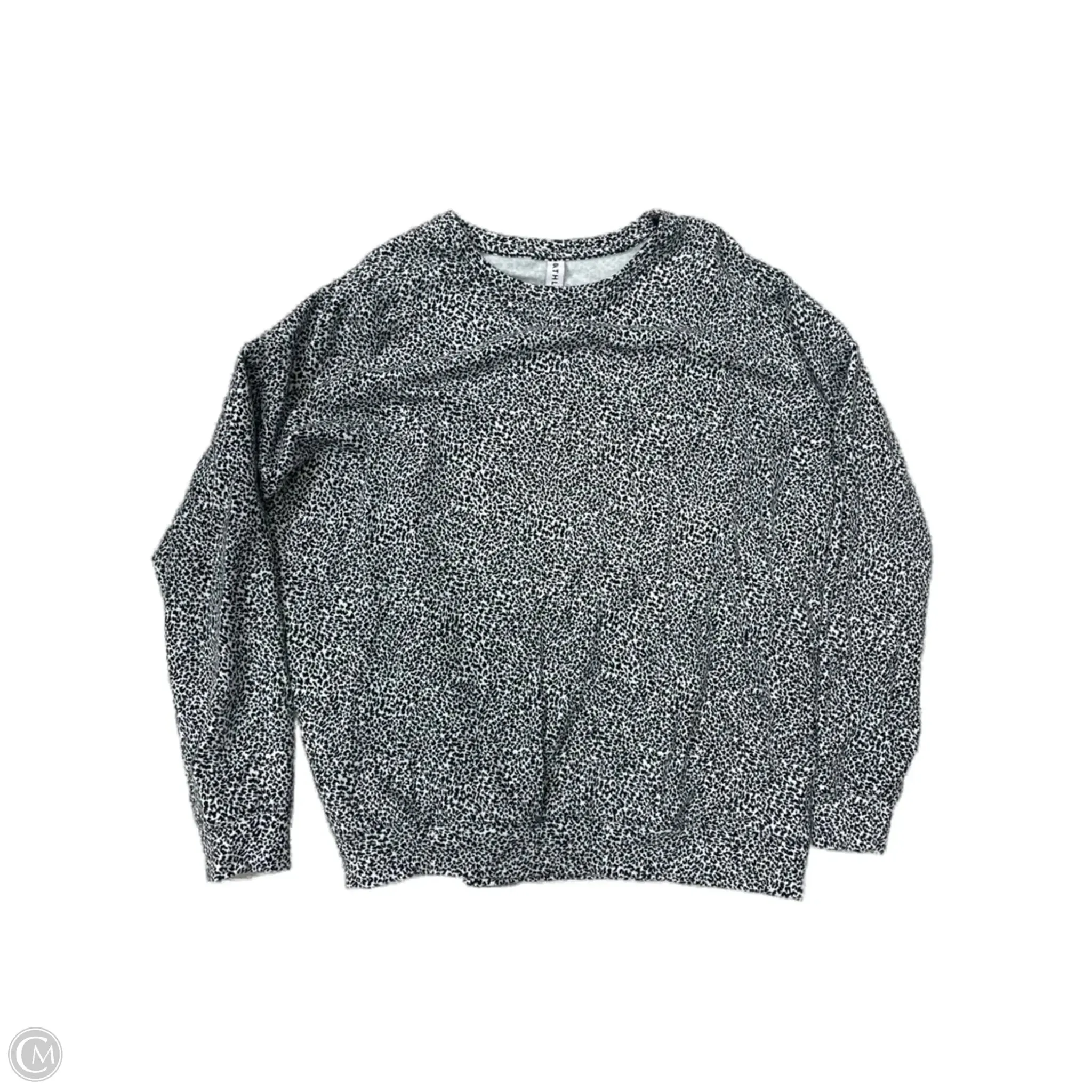 Athletic Sweatshirt Crewneck By Athleta In Animal Print, Size: M SoftenedEdges Morning Walk