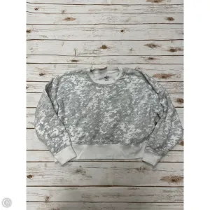 SoftTouchFinish outdoor mode Athletic Sweatshirt Crewneck By Under Armour In Grey & White, Size: M