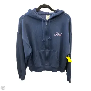Classic Look Sweatshirt Hoodie By Pink In Blue, Size: Xs
