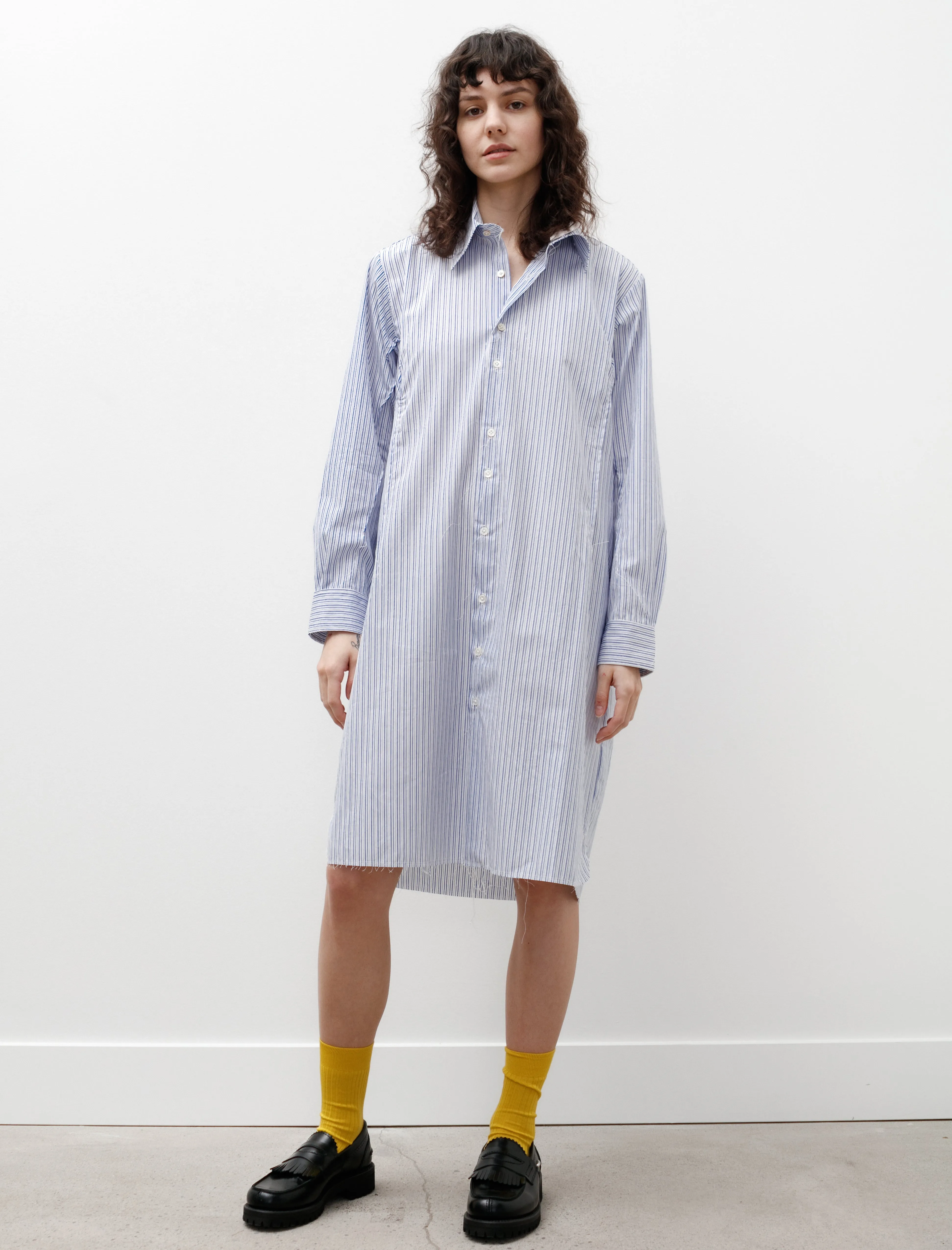 Darts Shirtdress Shirting Stripes Soft Jersey